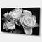 Designart - Bunch of Roses Black and White - Floral Art Canvas Print
